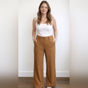 MASON & BELLE JOY Stretch High Rise Wide Leg Pant Women's Size 14/ 32-in